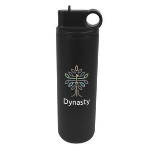 Full Color 27 oz. Roanoke Stainless Steel Bottle with Straw