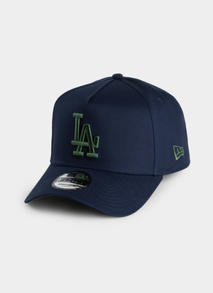 New Era MLB 9Forty A-Frame Los Angeles Dodgers Blue Kelp Snapback Cap