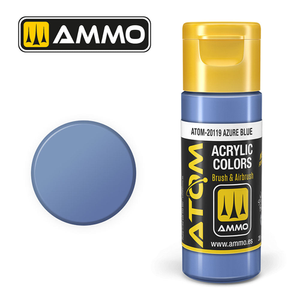 ATOM COLOR Azure Blue 20ml Model Paint Ammo by Mig 20119