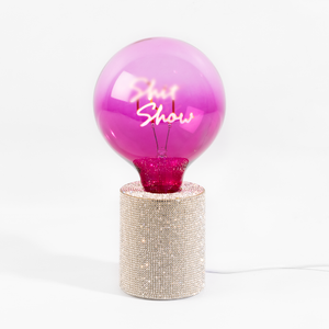 Glitz Neon Silver Lamp 'Sh*t Show' 23.5 cm