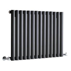 Milano Aruba - Horizontal Designer Radiator - Single Panel - 600mm x 826mm - Anthracite