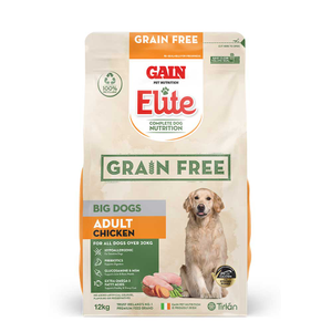 GAIN ELITE Grain Free Big Dogs Adult, Chicken - 12kg