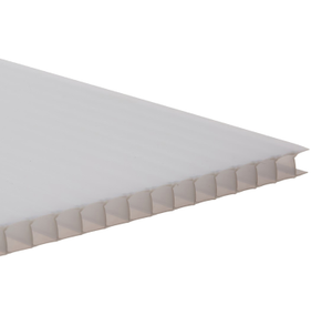 Twinwall Polycarbonate Opal 10mm Roofing Sheet - Length 3m x Width 700mm