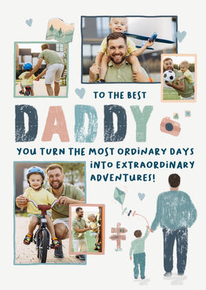 To The Best Daddy Photo Upload Card