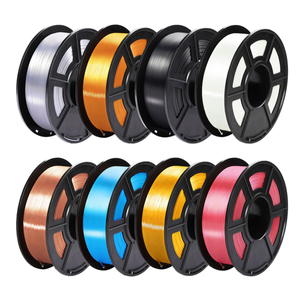 8 Colours Silk PLA+ 3D Filament 1.75mm Combo Pack (Black+White+Silver+Brass+Blue+Red Copper+Candy Dandy+Light Gold) - 0.25KG/Colour, total 2KG