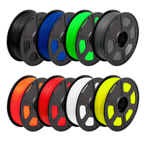 8 Colours PETG 3D Filament 1.75mm Combo Pack (Black+White+Grey+Red+Green+Blue+Orange+Yellow) - 0.25KG/Colour, total 2KG