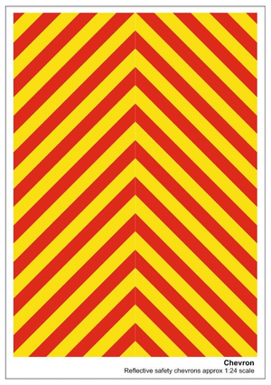 Reflective Safety Chevron Decals