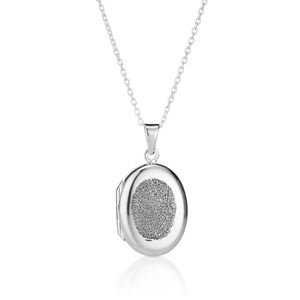 Oval Fingerprint Locket