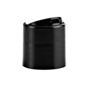 24-410 Black PP Smooth Wall Flat Disc Cap - 314843