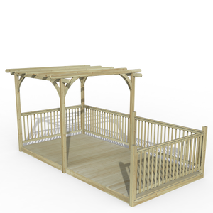 Ultima Pergola and Decking Kit - 2.4 x 4.8m FSC® certified