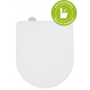 Eyre Flexi-Fixâ„¢ D Shape Soft Close Toilet Seat White