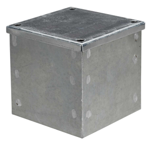 100mm x 100mm x 100mm Galvanised Adaptable Box Plain