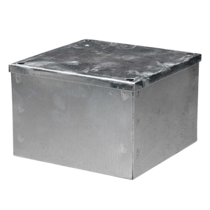 150mm x 150mm x 100mm Galvanised Adaptable Box Plain