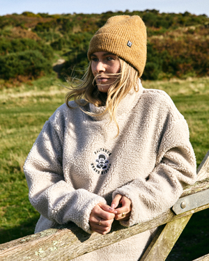 Brushed Maine Recycled Beanie in Yellow