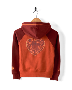 Magic Moth Kids Zip Hoodie in Red - ON HOLD