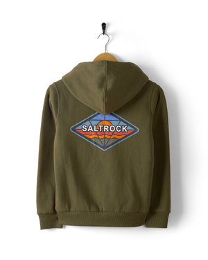 Dimensions Colour Kids Sherpa Lined Hoodie in Green