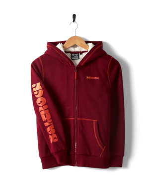 Depeche - Kids Borg Lined Hoodie - Red