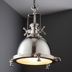 Endon Fenton Bright Nickel Pendant