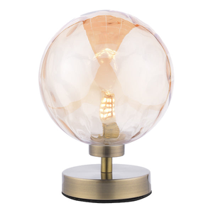 Dar Esben Touch Table Lamp Antique Brass with Champagne Glass