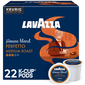Lavazza Super Crema, Single Serve Keurig K-Cup Pods, Medium Espresso Roast Coffee, 22 Count