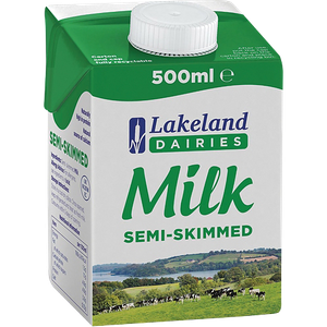 Lakeland DAIRIES UHT Semi Skimmed Milk 1.5 % 500 ml Pack of 12 