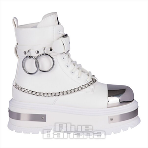 Koi Borin Hardware Platform Boots (White)