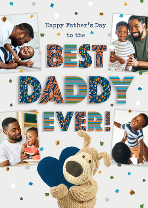 Boofle Best Daddy Ever Photo Upload Father's Day Card