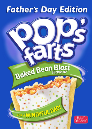 Pop's Farts Baked Bean Blast Flavour For A Windyful Dad Father's Day Card