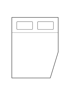 Dome with Flat End / Island Bed with Flat End