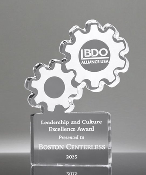 Leadership Gears Acrylic Award - Laser Engraved