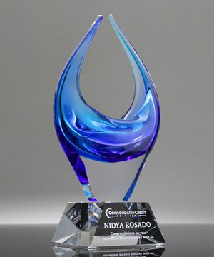 Oceanic Surge Art Glass Award