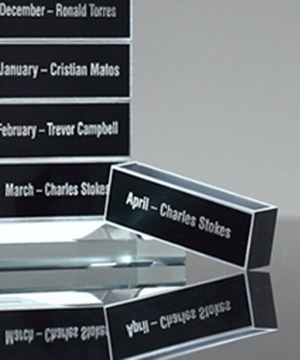 Black Aluminum Distinction Perpetual Block