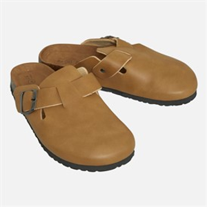 Brave Soul Womens Mule Footbed Sandals Brown Washed