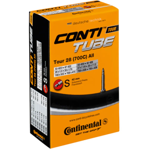 Continental Tour Tube - Presta 60mm Valve: 700x32- 47c BLACK 700x32-47c