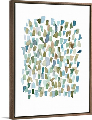 Green Mossy Seaglass