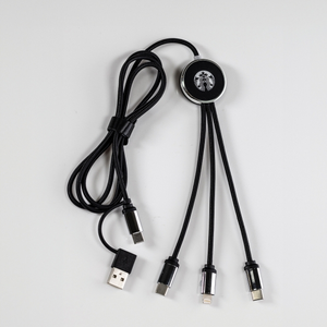 Illum  3-in-1 Light-Up Charging Cable - Dual Type C and Lightning  Connector