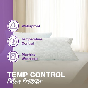 Temp Control Waterproof Pillow Protector Pair