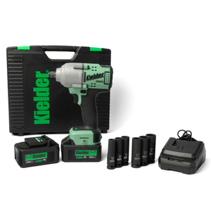 Kielder KWT-180-62 1/2″ 18v TYPE18 Mid Torque Impact Wrench, 2 x 4.0Ah (Kit) - with Free Socket Set Old KWT-012-54