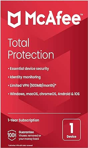 ++++McAFEE TOTAL PROTECTION 1 DEVICE