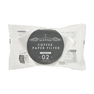Hario - Filtry papierowe białe PEGASUS 02 - 100 Sztuk