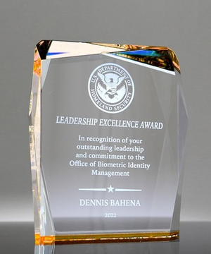 Golden Gem Acrylic Award
