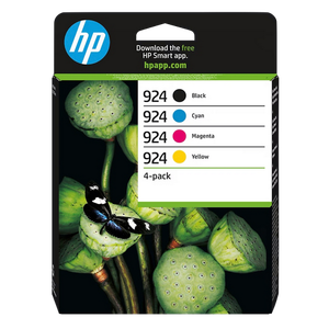 HP 924 Original Ink Cartridge 6C3Z1NE Black, Cyan, Magenta, Yellow Pack of 4 Multipack