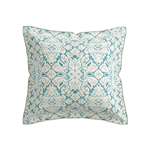 Hallie Pair of Square Oxford Pillowcase, Celadon