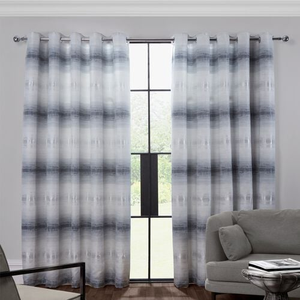 OMBRE BANDS SILVER 66x54 Curtain