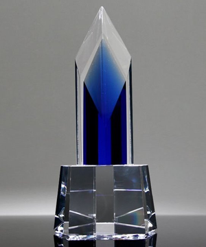 Visionary Diamond Blue Crystal Award
