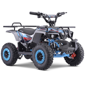 Funbikes Ranger 1000w Premium Nardo Grey Blue Kids Mini Electric Quad Bike