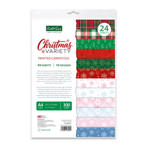Christmas Variety Printed Cardstock, 24 sheets