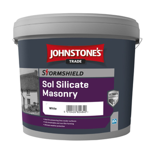 Johnstones Trade Stormshield Sol Silicate Masonry Brilliant White 5L