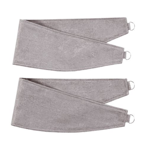 NIGHTSHADE TEXTURED SLATE PAIR Tiebacks