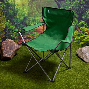 FOLDING ARMCHAIR With Cupholder - Green